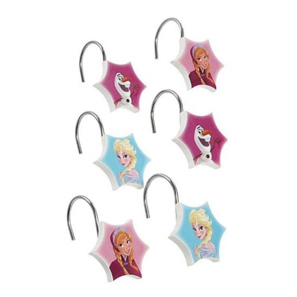 Disney Frozen Shower Curtain Hooks - Set of 12